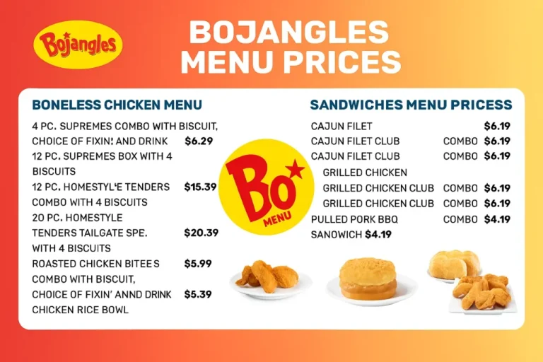 Bojangles Menu USA