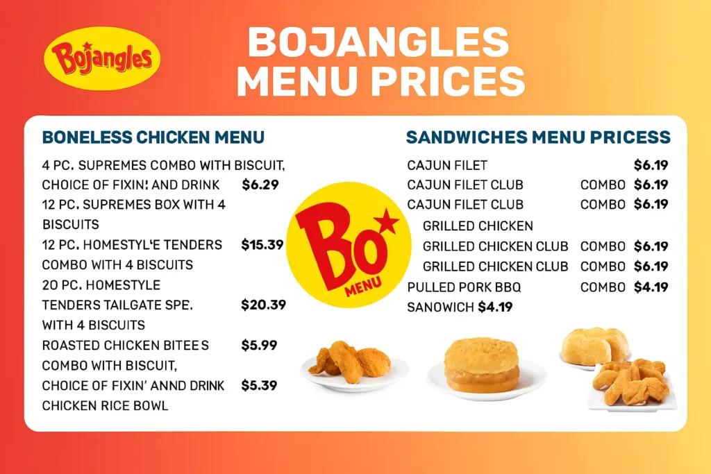 Bojangles Menu USA