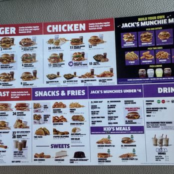 Jack In the Box Menu