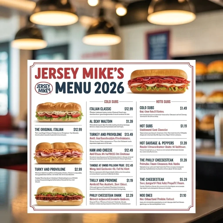 Jersey Mike's Menu USA