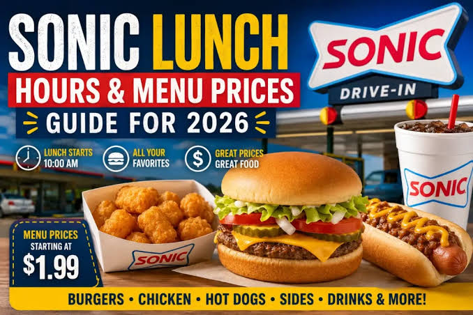 Sonic Drive-In Menu USA