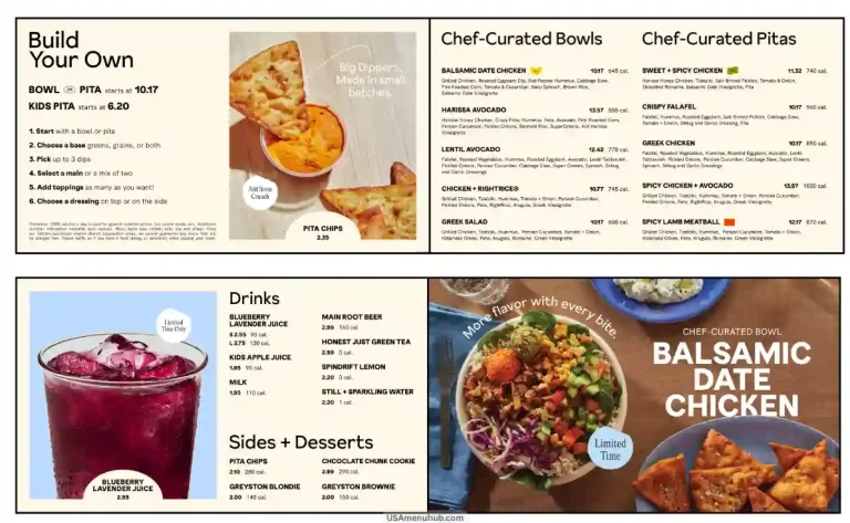 CAVA Menu