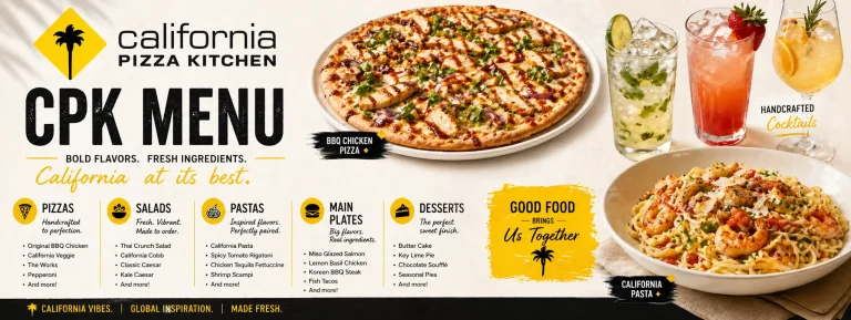 California Pizza Kitchen Menu