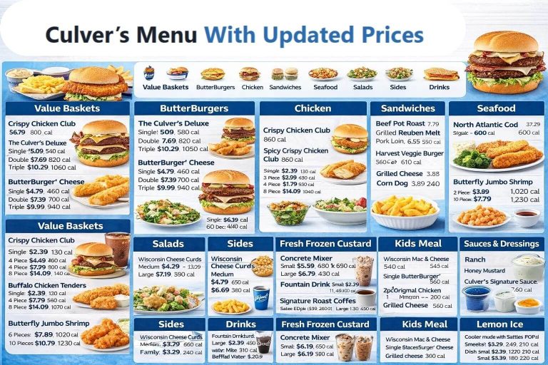 Culver's Menu USA