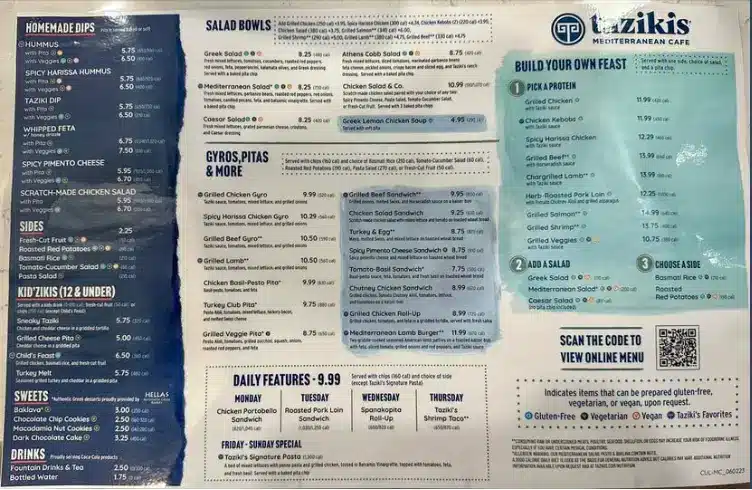 Lazy Dog Restaurant & Bar Menu