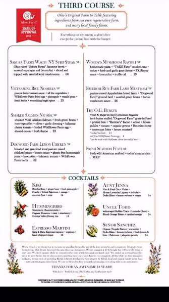 Wildflower Cafe & Bakery Menu USA