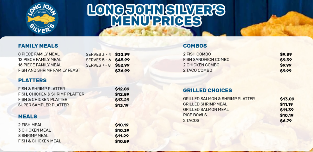 long john silver's menu usa