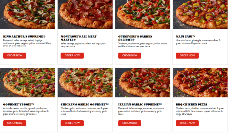 round table menu usa